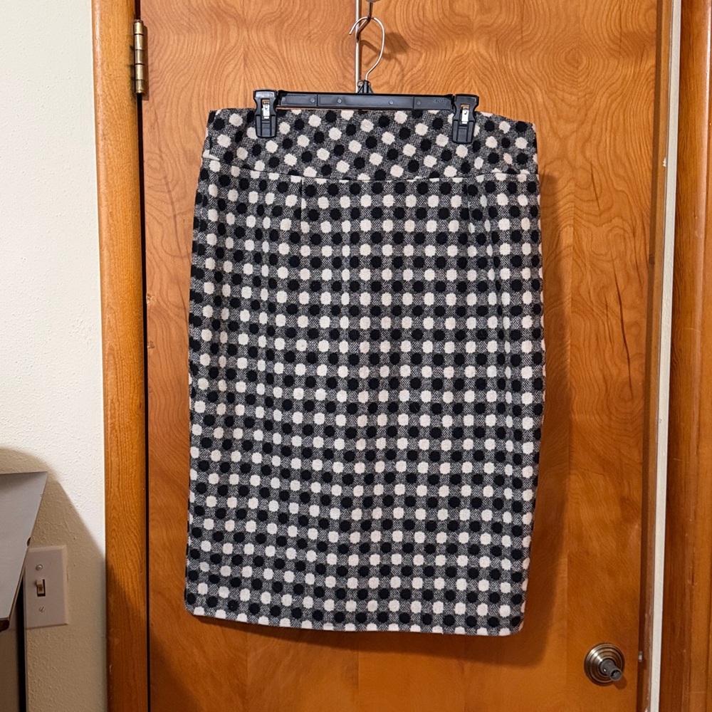Paradox Black and White Checkered Skirt